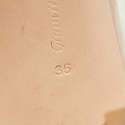 Gianvito Rossi Beige/Transparent PVC and Suede Plexi Pumps Size 36