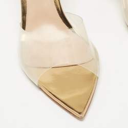 Pre Owned Gianvito Rossi Transparent PVC Elle Slide Sandals Size 41