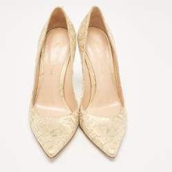 Gianvito Rossi Gold Lace  Gianvito Pumps Size 36