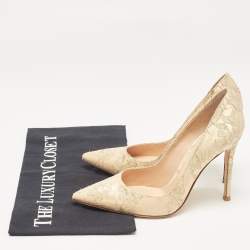 Gianvito Rossi Gold Lace  Gianvito Pumps Size 36