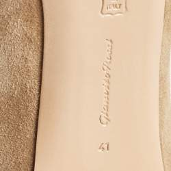 Pre Owned Gianvito Rossi Beige Suede Gianvito 105 Pumps Size 41