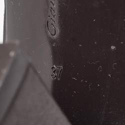 Pre Owned Gianvito Rossi Brown Leather Ankle Length Boots Size 37