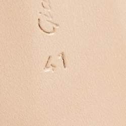 Pre Owned Gianvito Rossi Brown Leather Calypso Slide Sandals Size 41