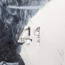 Pre Owned Gianvito Rossi Silver Leather and PVC Spice Sandals Size 41