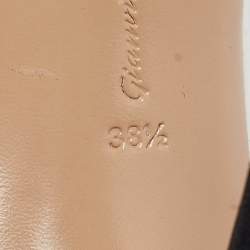 Pre Owned Gianvito Rossi Black Suede and PVC Plexi Pumps Size 38.5