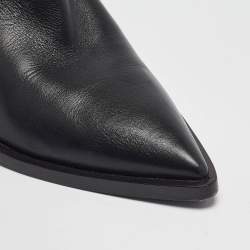 Pre Owned Gianvito Rossi Black Leather Knee Length Boots Size 39