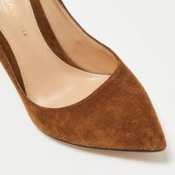 Gianvito Rossi Brown Suede Gianvito 105 Pumps Size 35