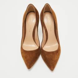 Gianvito Rossi Brown Suede Gianvito 105 Pumps Size 35