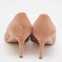 Pre Owned Gianvito Rossi Pink Suede Gianvito Pumps Size 37.5