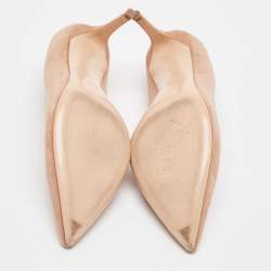 Pre Owned Gianvito Rossi Pink Suede Gianvito Pumps Size 37.5