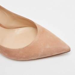 Pre Owned Gianvito Rossi Pink Suede Gianvito Pumps Size 37.5