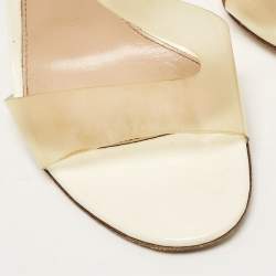 Gianvito Rossi Transparent PVC Metropolis Ankle Strap Sandals Size 37