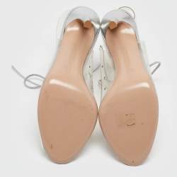 Pre Owned Gianvito Rossi Transparent PVC Helmut Ankle Length Boots Size 38