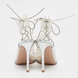 Pre Owned Gianvito Rossi Transparent PVC Helmut Ankle Length Boots Size 38