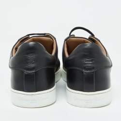 Gianvito Rossi Black Leather Low Top Sneakers Size 39