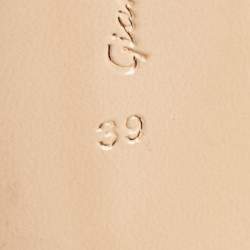 Pre Owned Gianvito Rossi Brown Leopard Print PVC Slingback Pumps Size 39