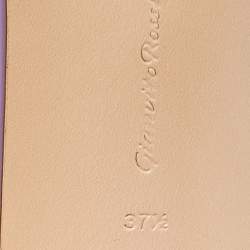 Pre Owned Gianvito Rossi Purple PVC Cosmic Slide Sandals Size 37.5