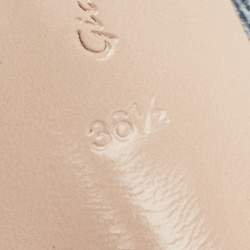 Pre Owned Gianvito Rossi Blue Denim Pointed Toe Ankle Length Boots Size 36.5