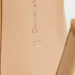 Gianvito Rossi Beige Leather Pointed Toe Pumps Size 38