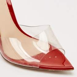 Gianvito Rossi Transparent PVC Elle Slide Sandals Size 37.5