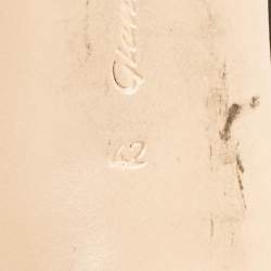 Pre Owned Gianvito Rossi Black Leather Vamp Booties Size 42