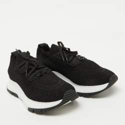 Gianvito Rossi Black Fabric Lace Up Sneakers Size 40