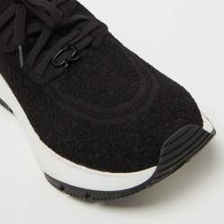 Gianvito Rossi Black Fabric Lace Up Sneakers Size 40