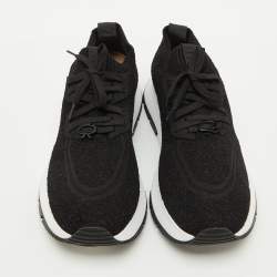 Gianvito Rossi Black Fabric Lace Up Sneakers Size 40