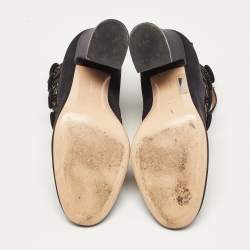 Pre Owned Gianvito Rossi Black Suede Strappy Pumps Size 38