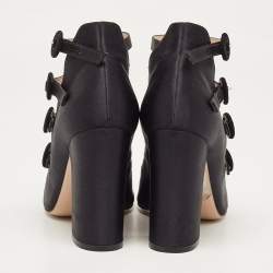 Pre Owned Gianvito Rossi Black Suede Strappy Pumps Size 38