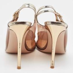 مملوكة مسبقًا صندل جيانفيتو روسي كايل 105 جلد وبي في سي بني سير كاحل مقاس 39 