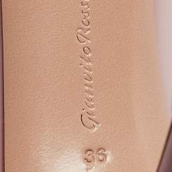 Pre Owned Gianvito Rossi Pink Patent Leather and PVC Plexi Pumps Size 36