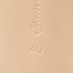 Pre Owned Gianvito Rossi Purple Leather Elle Slide Sandals Size 40