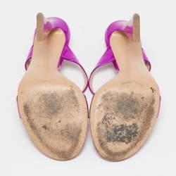 Gianvito Rossi Pink Leather Aura Sandals Size 39.5