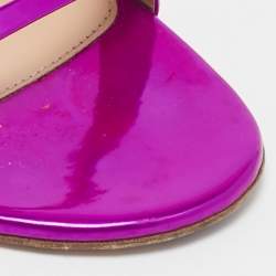 Gianvito Rossi Pink Leather Aura Sandals Size 39.5