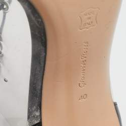 Gianvito Rossi Black/Transparent PVC and Leather Helmut Lace Up Boots Size 40