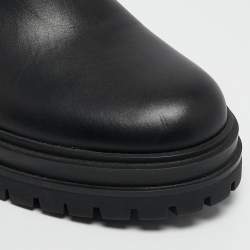 Gianvito Rossi Black Leather Montey Ankle Boots Size 39
