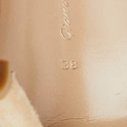 Pre Owned Gianvito Rossi Beige Suede Over The Knee Boots Size 36