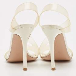 Gianvito Rossi Transparent PVC Metropolis Ankle Strap Sandals Size 36