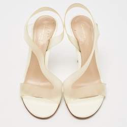 Gianvito Rossi Transparent PVC Metropolis Ankle Strap Sandals Size 36