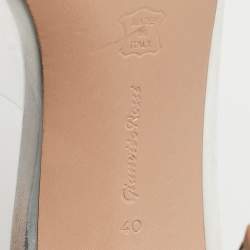 Gianvito Rossi Transparent PVC Crystal Embellished Sigma Mules Size 40