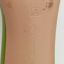 Gianvito Rossi Green PVC Cosmic Slide Sandals Size 41