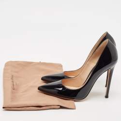 Pre Owned Gianvito Rossi Black Patent Leather Gianvito 105 Pumps Size 36