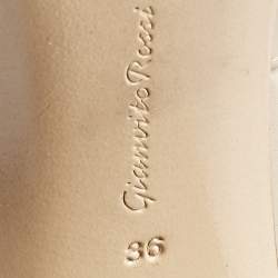 Gianvito Rossi Beige Leather Agathe Slingback Pumps Size 36