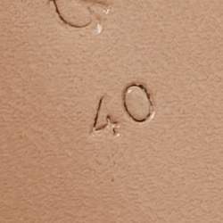 Pre Owned Gianvito Rossi Blue Suede and PVC Crystal Elle Slide Sandals Size 40