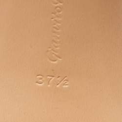 Gianvito Rossi Beige Suede Slide Sandals Size 37.5