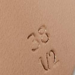 Pre Owned Gianvito Rossi Silver/Transparent PVC and Patent Crisscross Ankle Strap Sandals Size 38.5