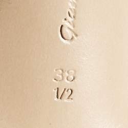 Pre Owned Gianvito Rossi Grey Suede Portofino Ankle Strap Sandals Size 38.5