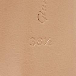 Pre Owned Gianvito Rossi Transparent PVC and Patent Elle Slide Sandals Size 38.5