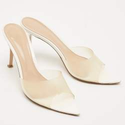 Gianvito Rossi Transparent PVC Elle Slide Sandals Size 39